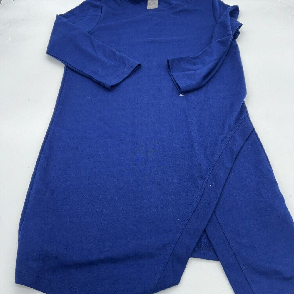 Joe Fresh Active Blue Asymmetrical Knee Length dress size small